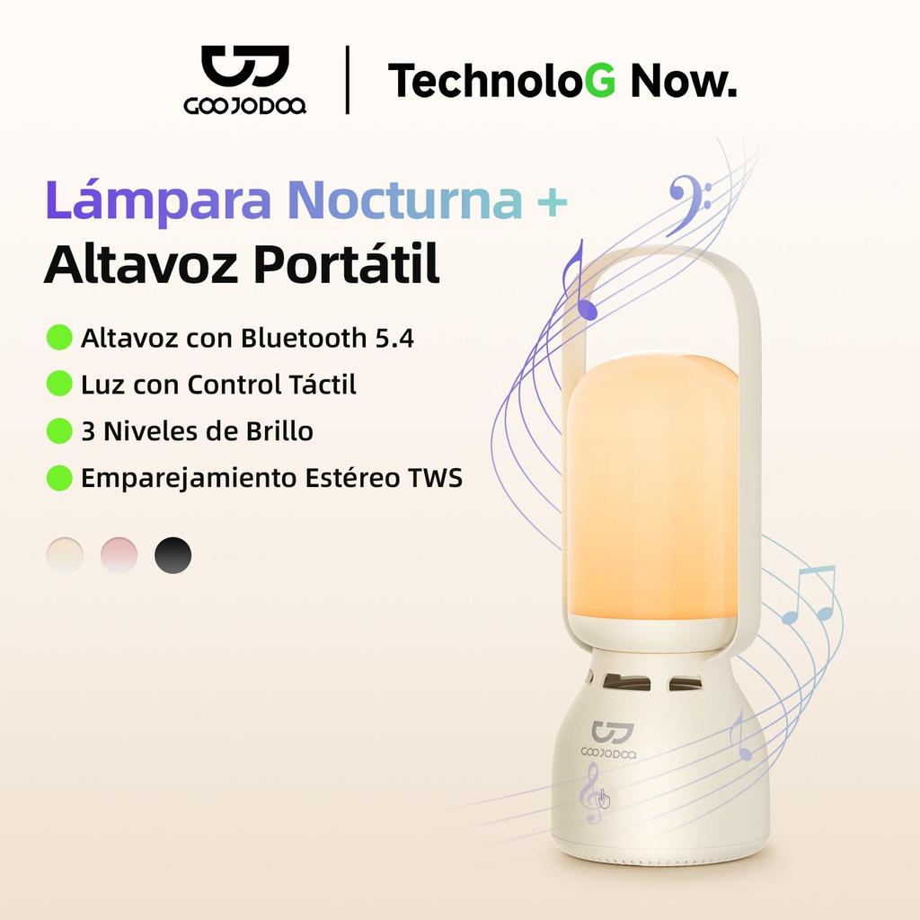 Bocina Bluetooth con Luz Nocturna Vintage