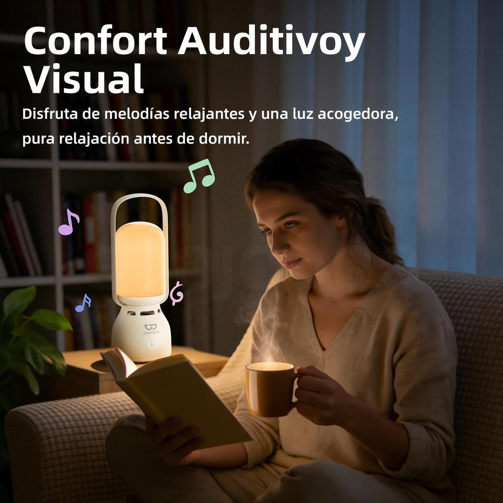 Bocina Bluetooth con Luz Nocturna Vintage