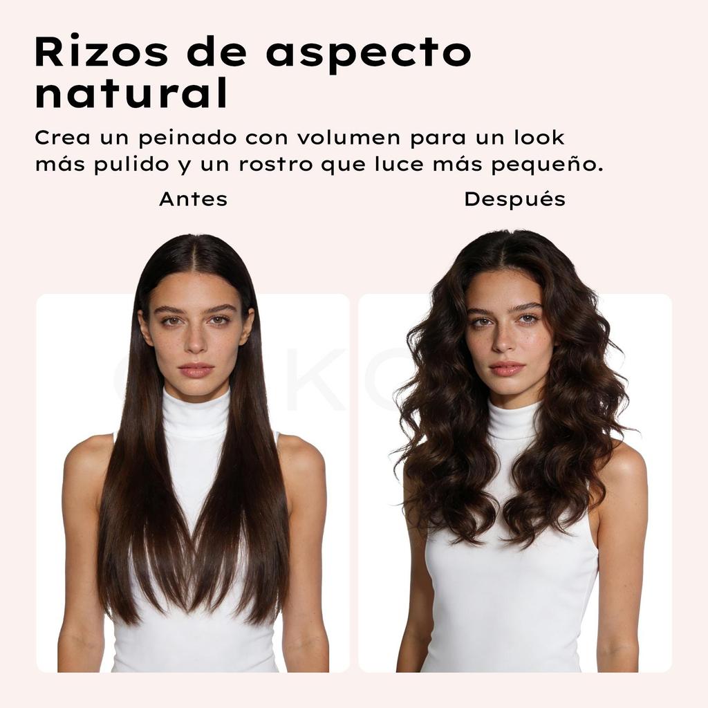 Rizador 7 en 1 automático cepillo alisador