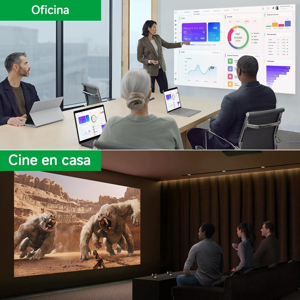100-inch projector screen with 16:9 aspect ratio
