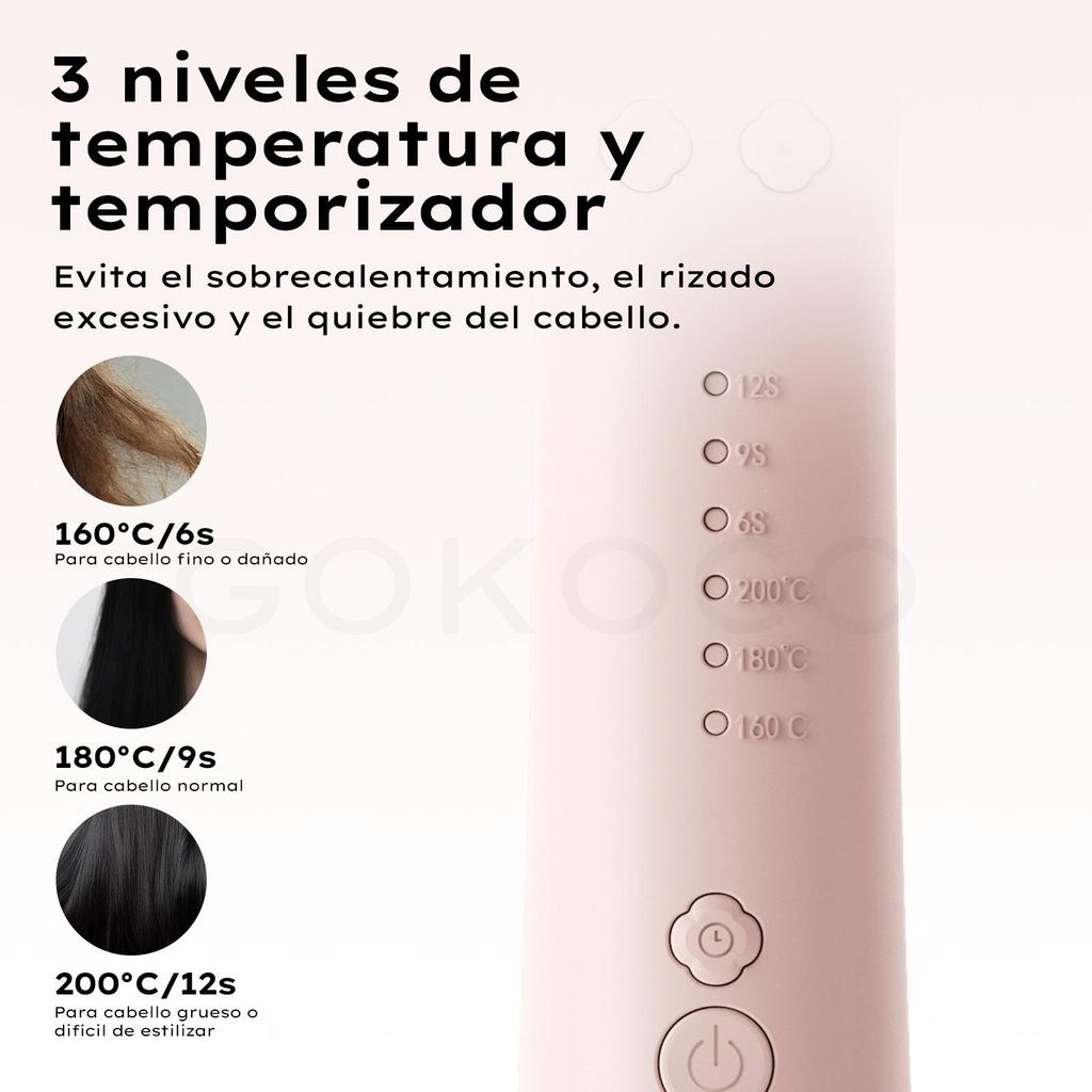Rizador 7 en 1 automático cepillo alisador