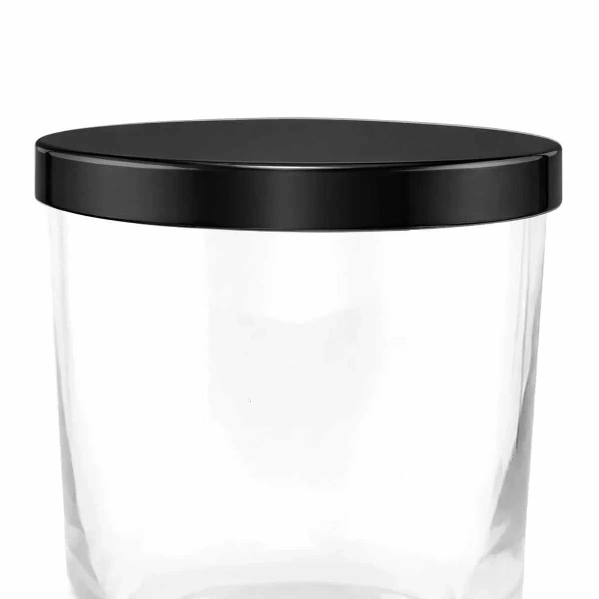Tapa de Aluminio XL para vasos de velas - Negro Brillante
