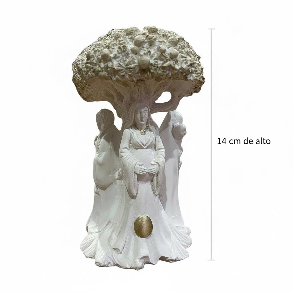 Hecate Triple Diosa Figura En Recina 14 Cm De Altura
