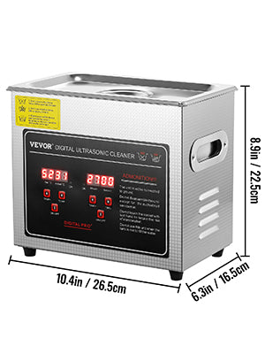 SucceBuy Limpiador Ultrasónico de Acero Inoxidable
