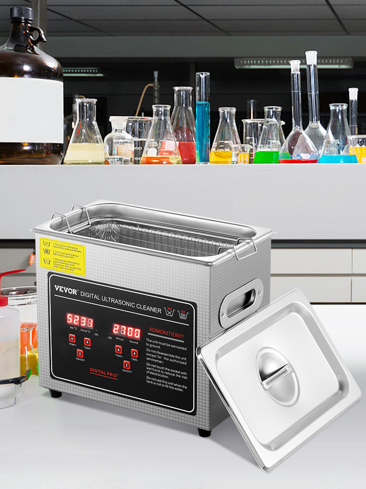 Limpiador Ultrasónico de Acero Inoxidable Portátil con Calentamiento