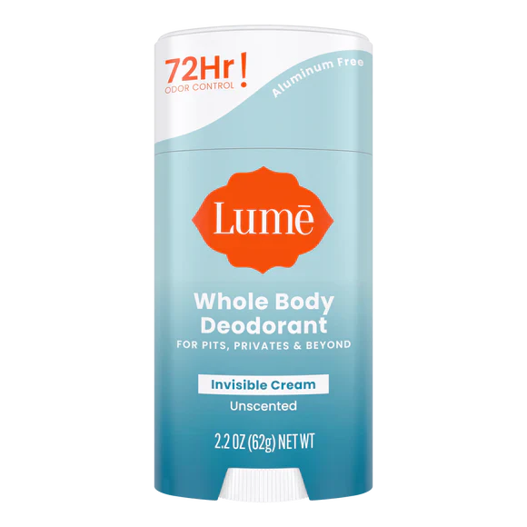LUME WHOLE BODY DEODORANT INVISIBLE CREAM "UNSCENTED"