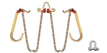 Cadenas de gancho en J Brida de cadena de remolque ajustable