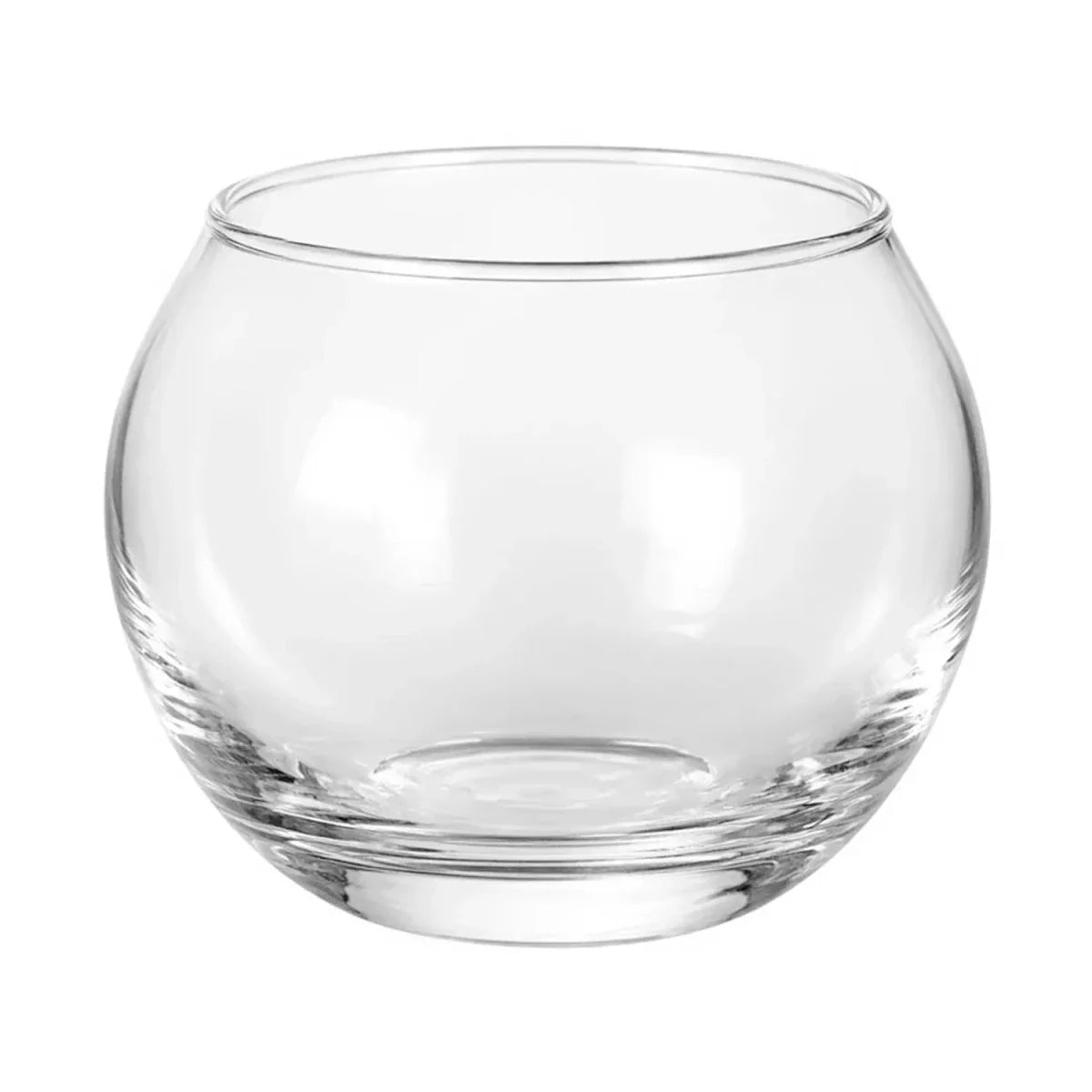 Votivos Portavelas Pecera - Vaso de vidrio para velas redonda - Frasco Transparente - 120ml