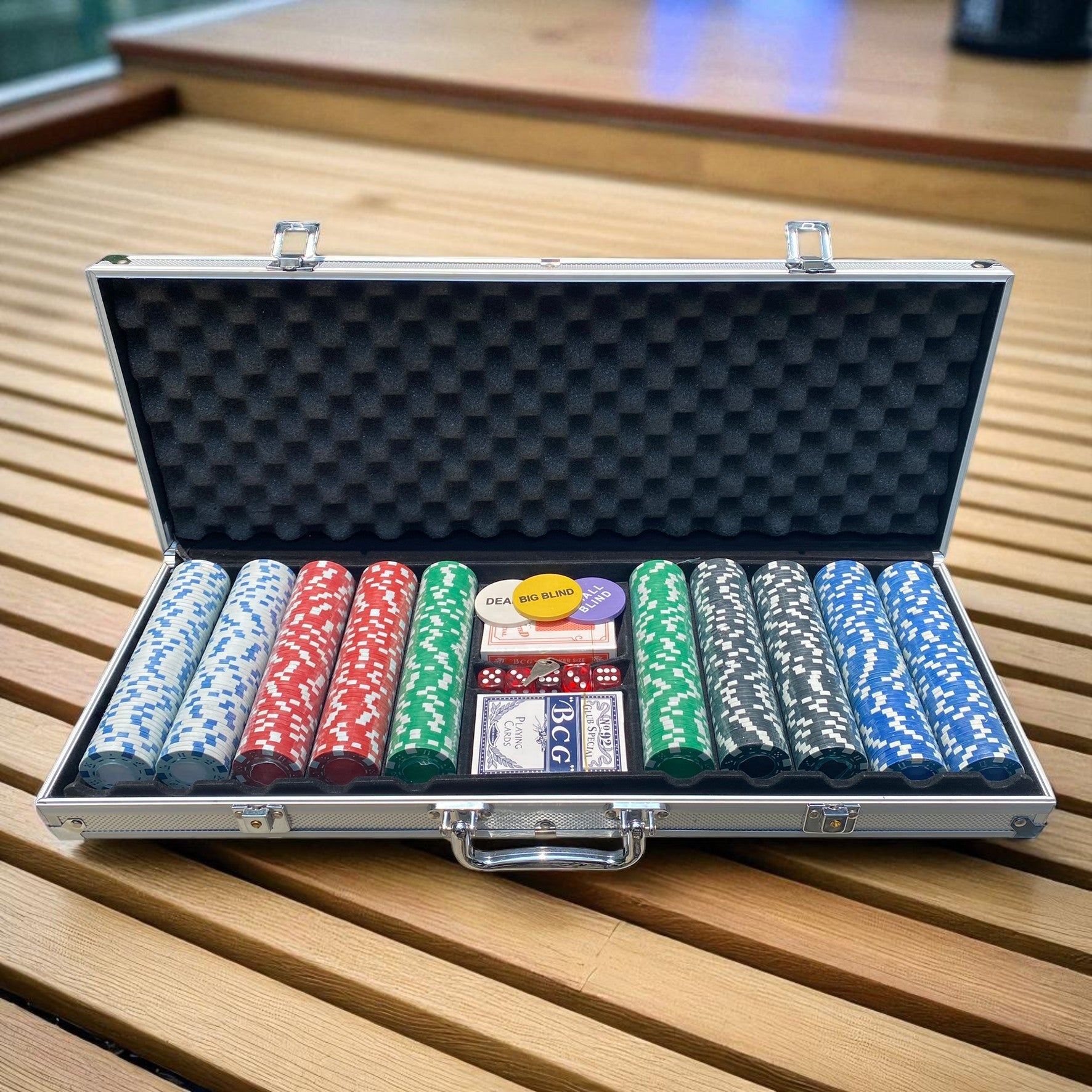 Maletin de 500 Fichas de Poker